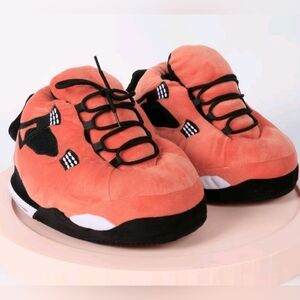 Orange Hi Top Sneaker Slippers
